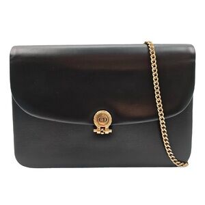 Vintage Dior Leather Crossbody Bag Rare Classic